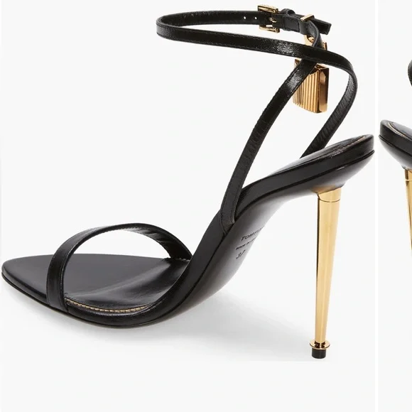 Tom Ford Padlock Pointy Toe Sandals Heels